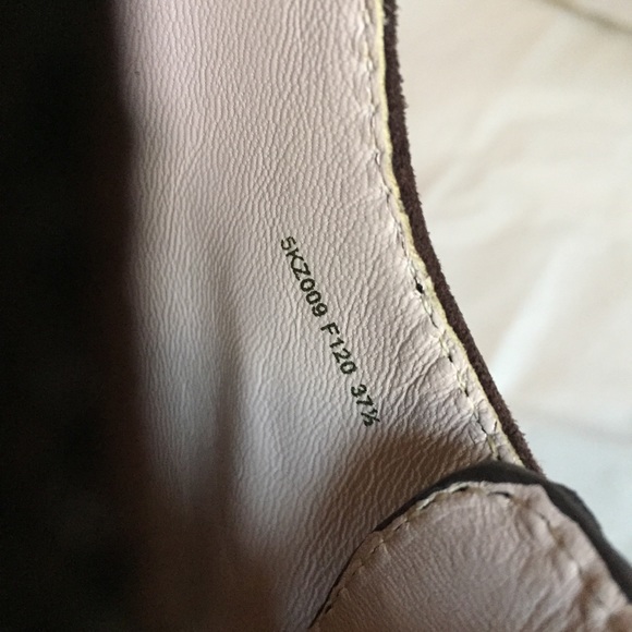 MIU MIU BROWN SUEDE WEDGES SZ-37.5 - Picture 7 of 8